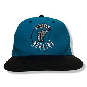 Vintage 90s Florida Marlins SnapBack Hat